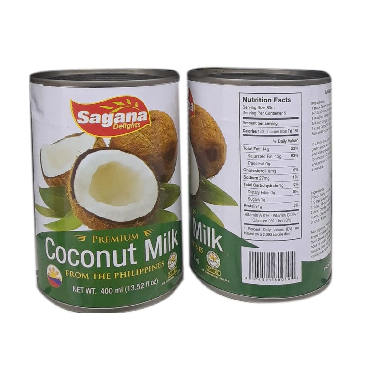 Sagana coconut milk 400ml